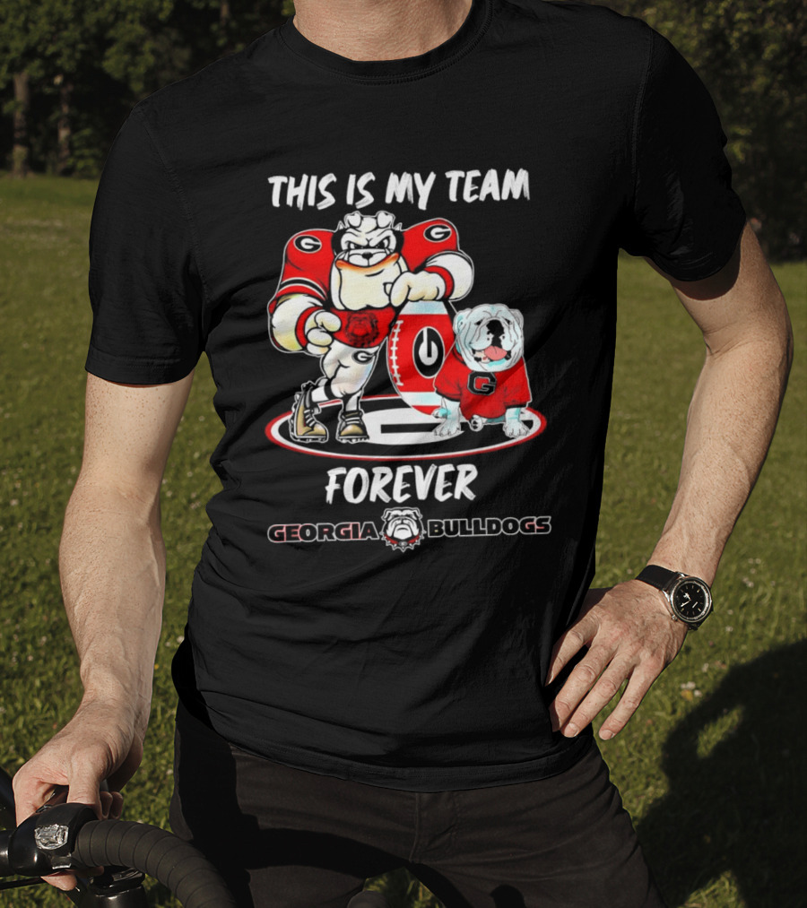 Georgia Bulldogs This Is My Team Forever Mascot Collection T-Shirt