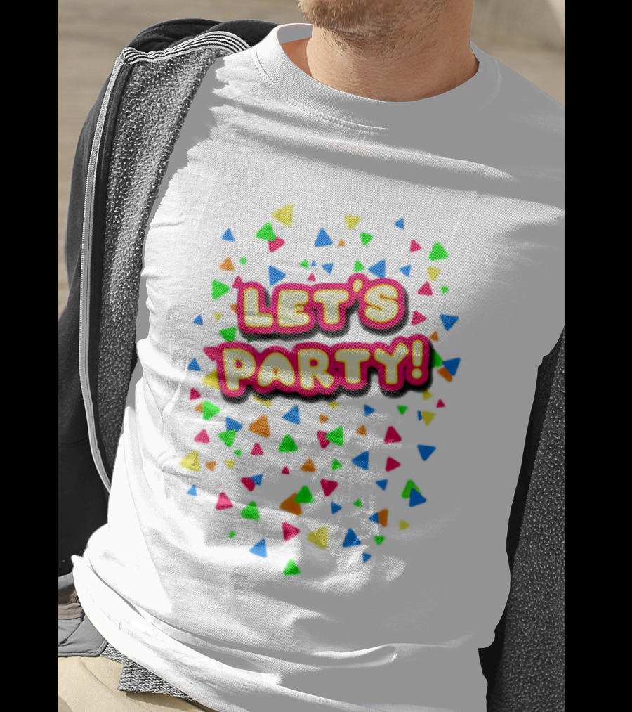 Let’s Party Chica Colorful Confetti T-Shirt