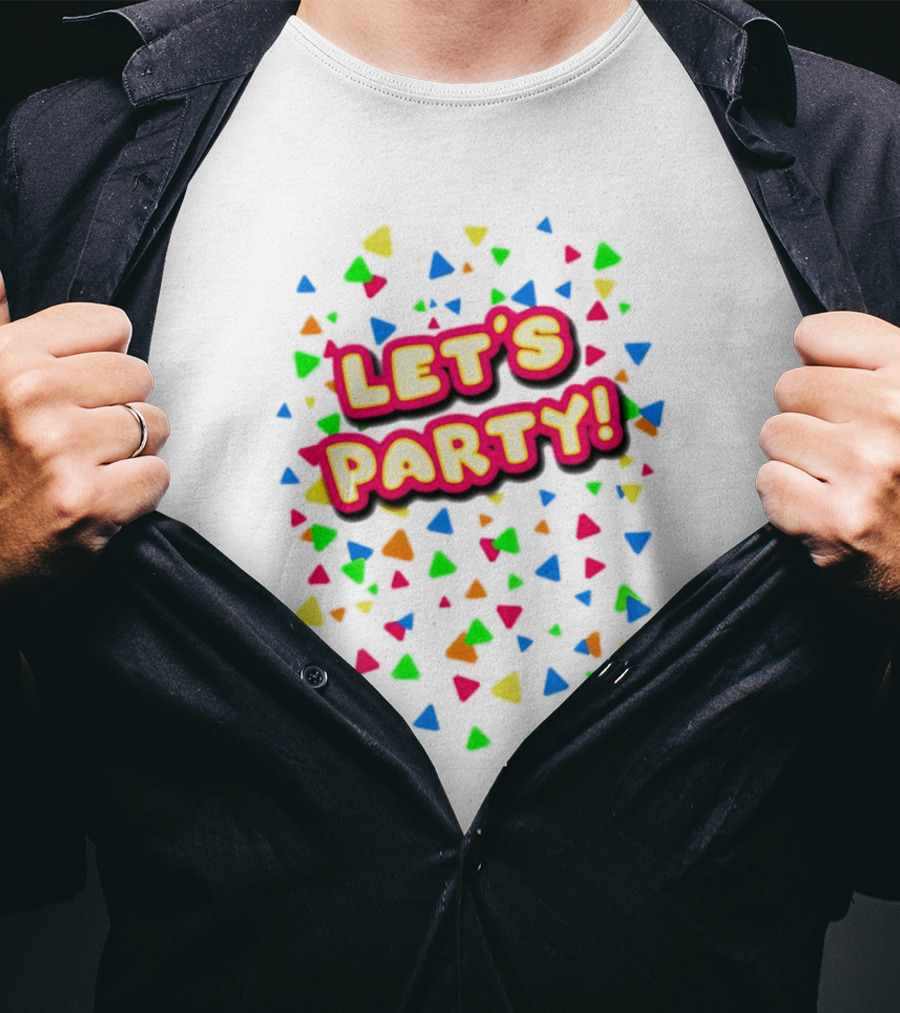 Let’s Party Chica Colorful Confetti T-Shirt