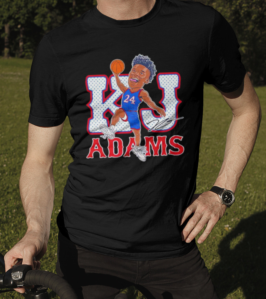 KJ Adams 24 Basketball Dunking Signature T-Shirt