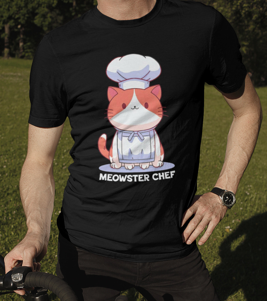 Meowster Chef Adorable Cat Cooking T-Shirt