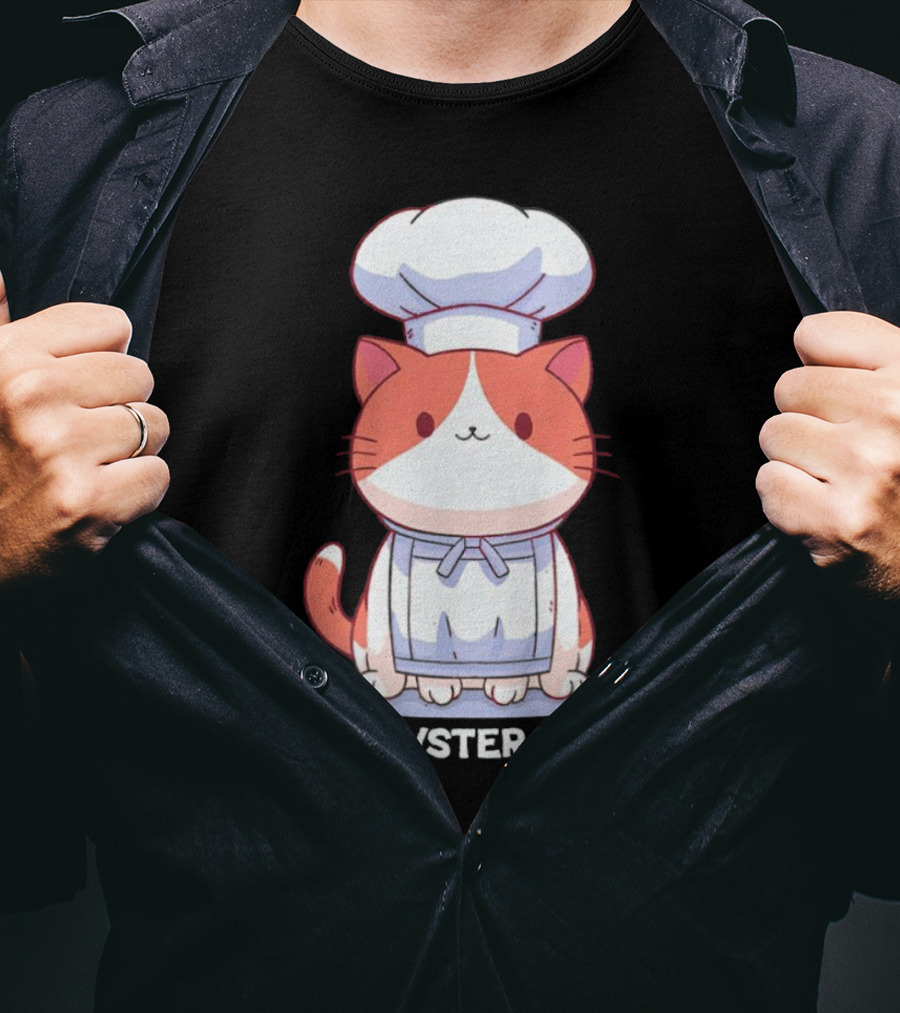 Meowster Chef Adorable Cat Cooking T-Shirt