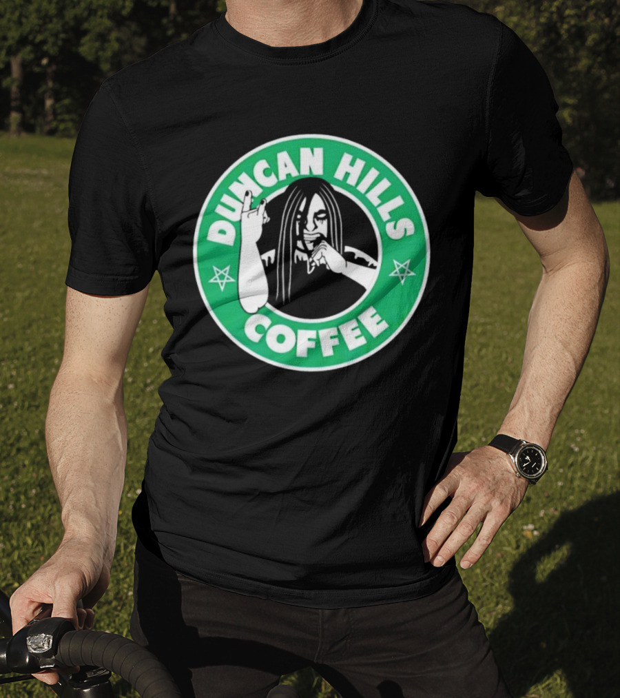 Duncan Hills Coffee Metalocalypse Starbucks Emblem T-Shirt