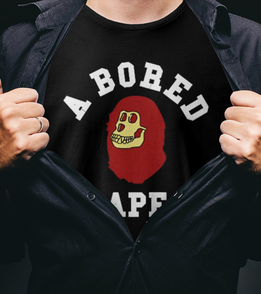 A Bored Ape Red Skull T-Shirt