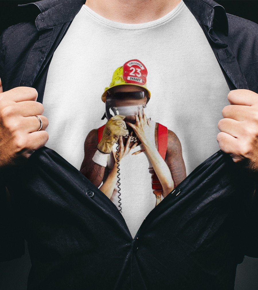 Call Da Fireman 23 DaBaby Firefighter Concept T-Shirt