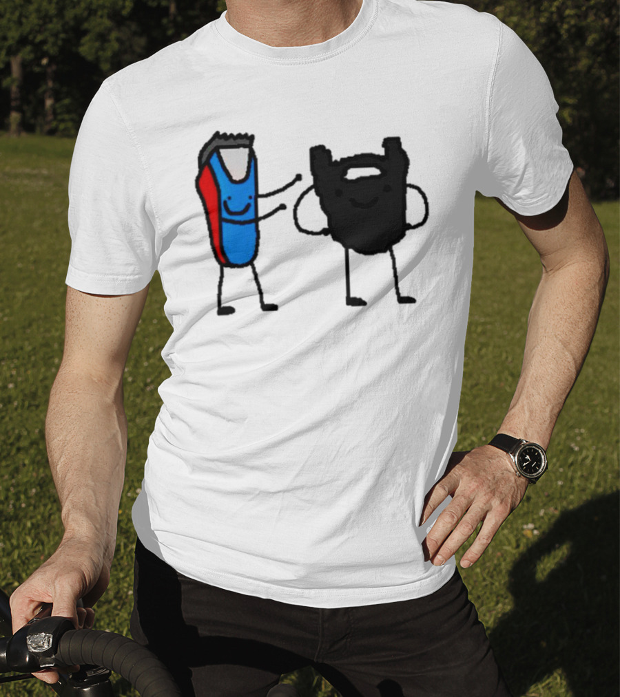 Clipps And Beard Clippers And Facial Hair Cartoon T-Shirt