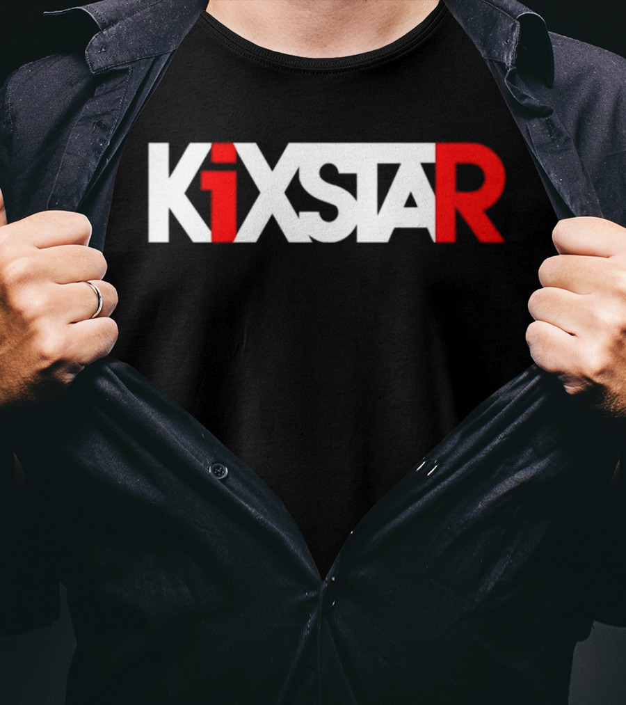 Kixstar Gaming Inspired Red And White T-Shirt