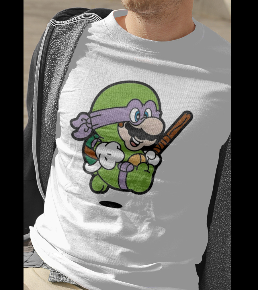 Mario Super Donny Bro Ninja Parody Character T-Shirt
