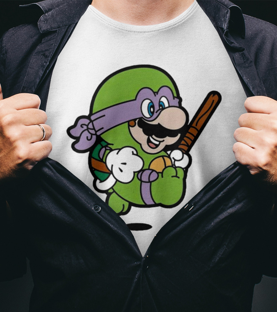 Mario Super Donny Bro Ninja Parody Character T-Shirt