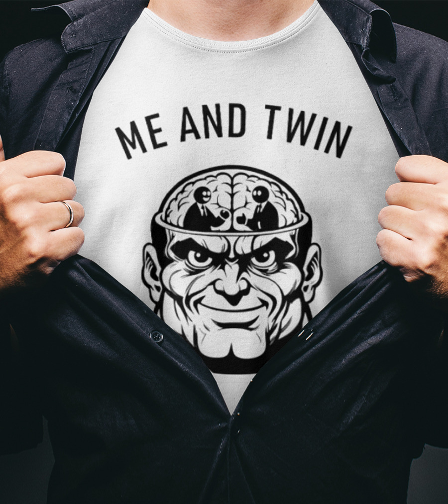 Me And Twin Sharing Mind Wrestling Brain T-Shirt