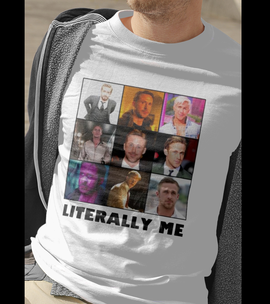 Ryan Gosling Literally Me Nine Image Collage T-Shirt