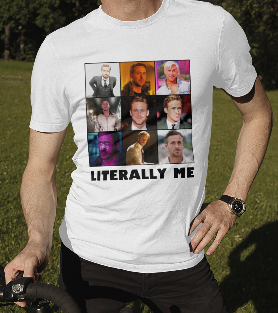 Ryan Gosling Literally Me Nine Image Collage T-Shirt