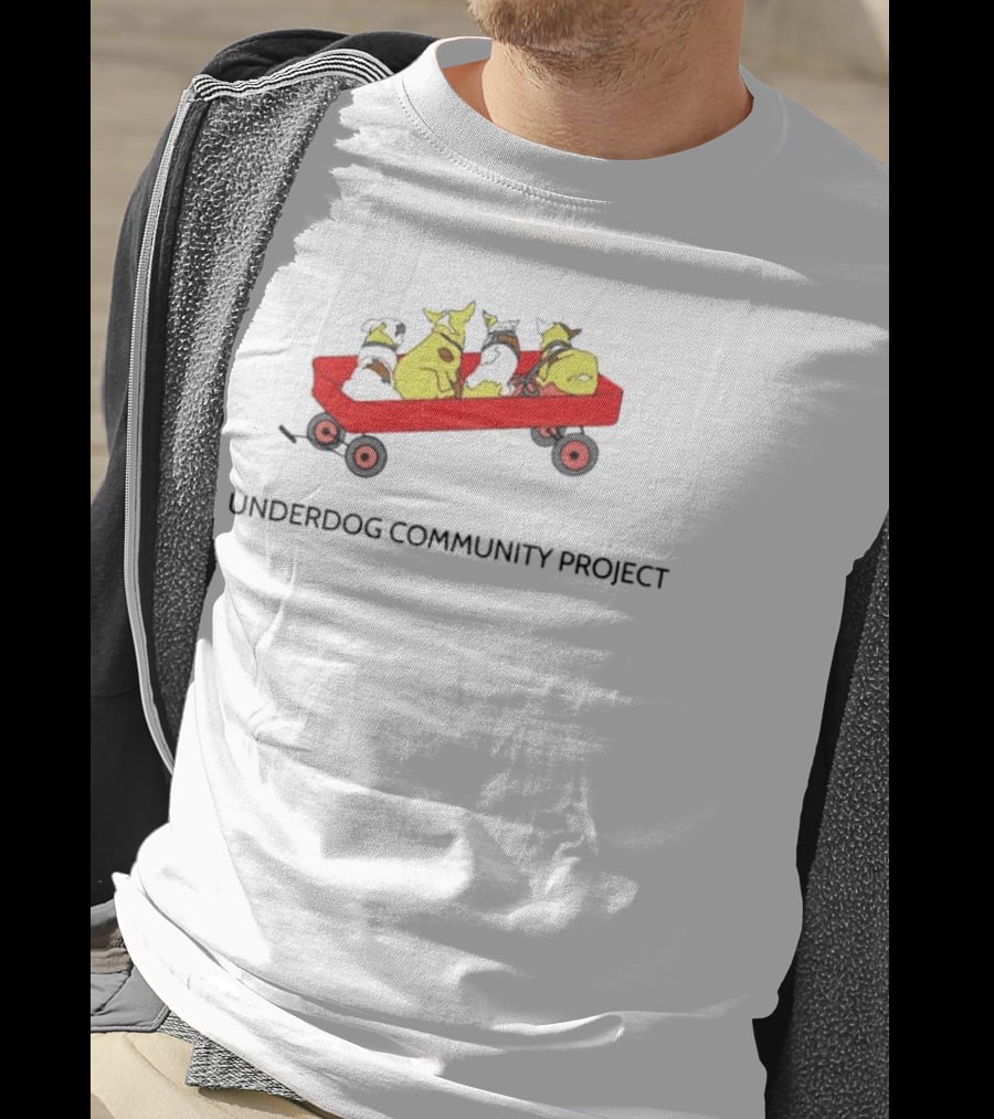 Underdog Community Project Yellow Dog Red Wagon T-Shirt