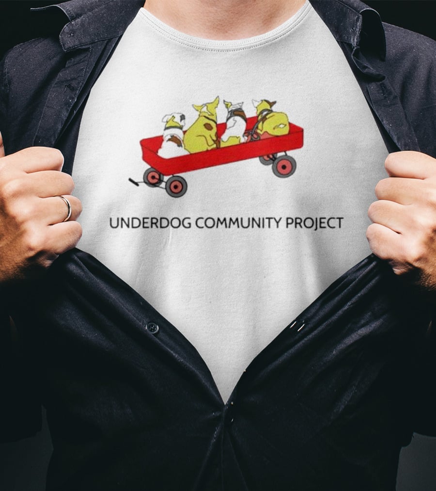 Underdog Community Project Yellow Dog Red Wagon T-Shirt