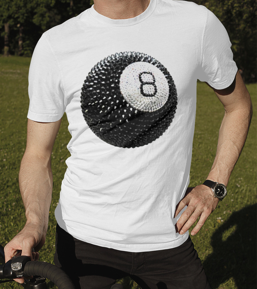 Lucky 8 Ball Crystal Sparkle Sphere T-Shirt