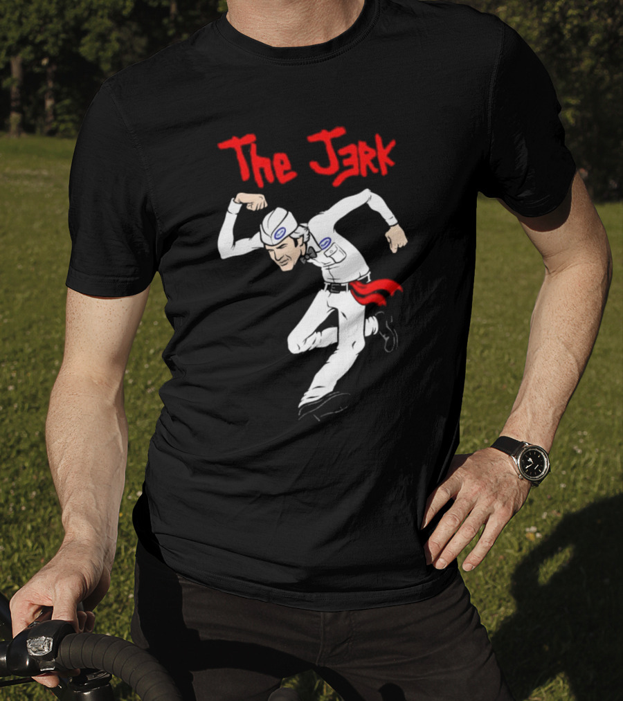 The Jerk Classic Cartoon Style Character In Red And White T-Shirt