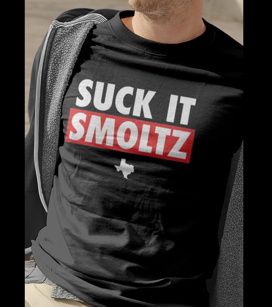 Suck It Smoltz Texas Map T-Shirt