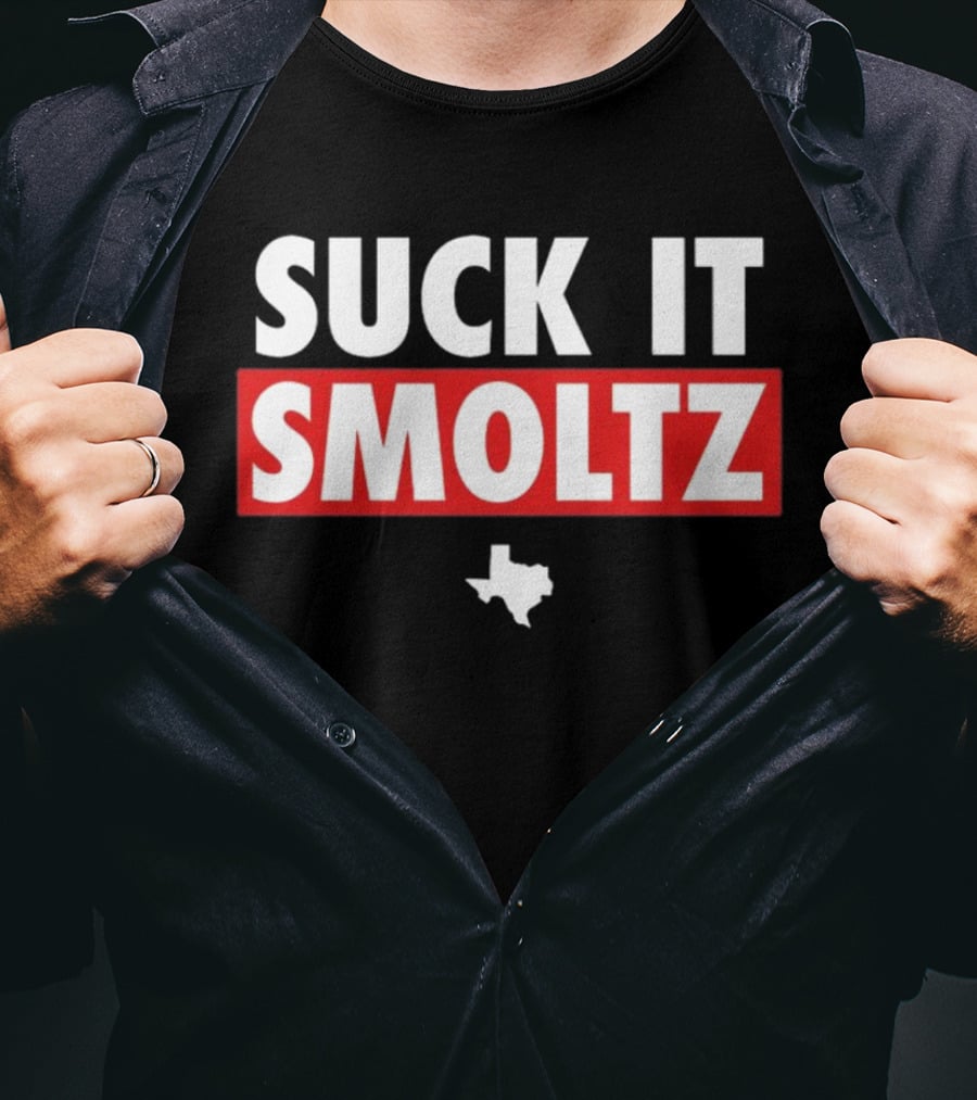 Suck It Smoltz Texas Map T-Shirt