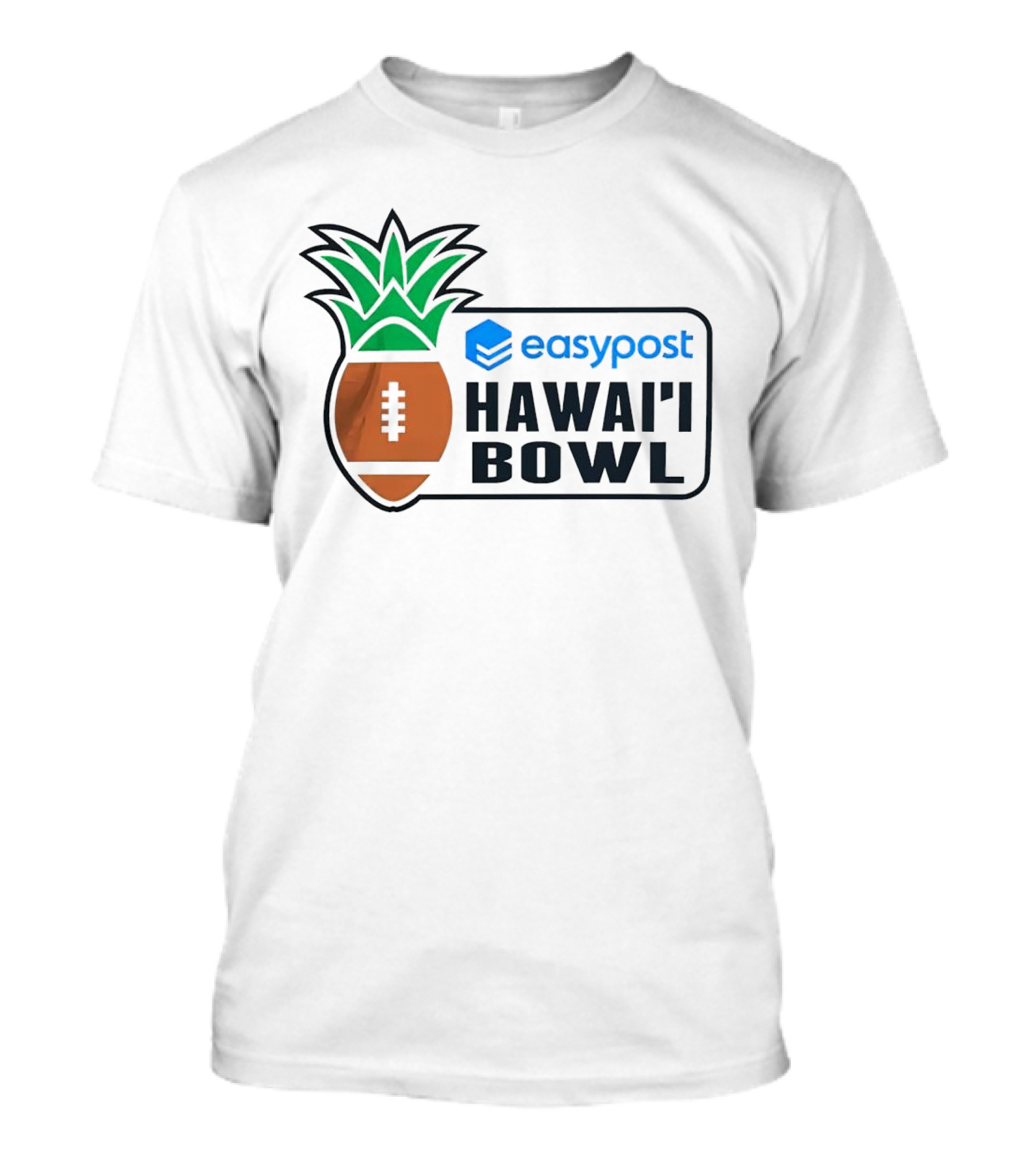 Easypost Hawai’i Bowl Pineapple Football T-Shirt