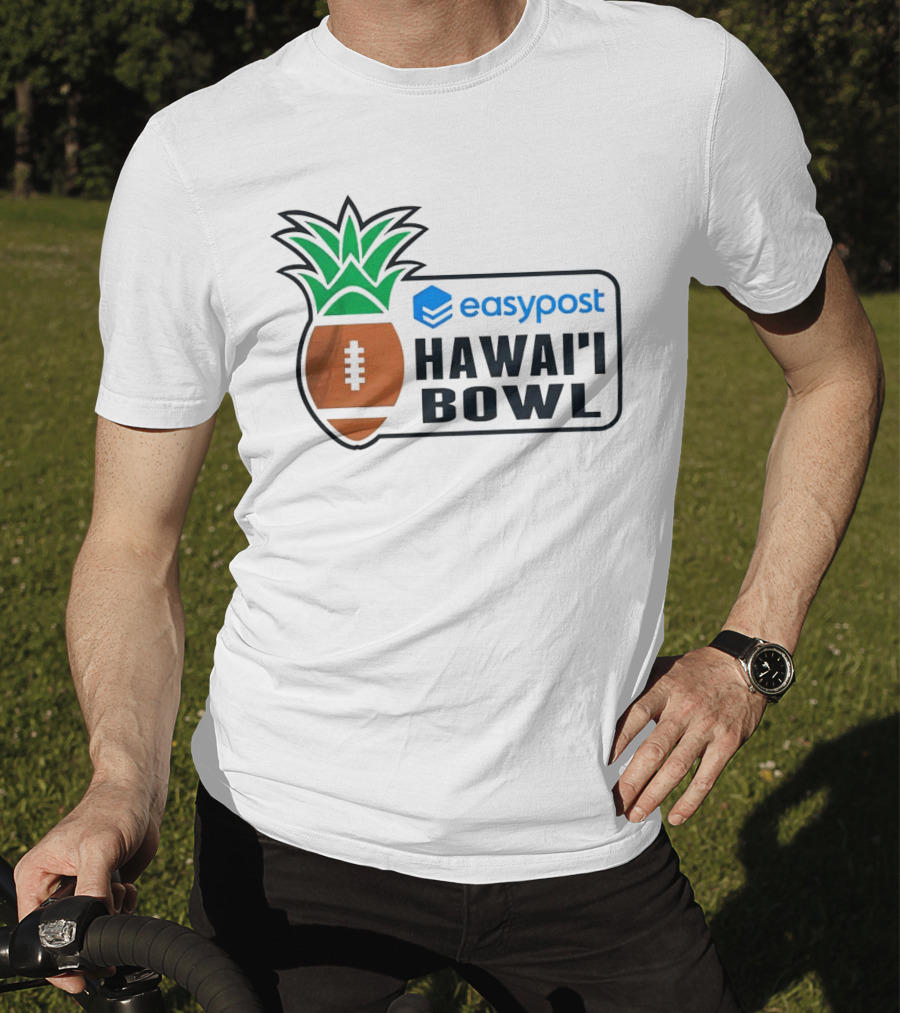 Easypost Hawai’i Bowl Pineapple Football T-Shirt