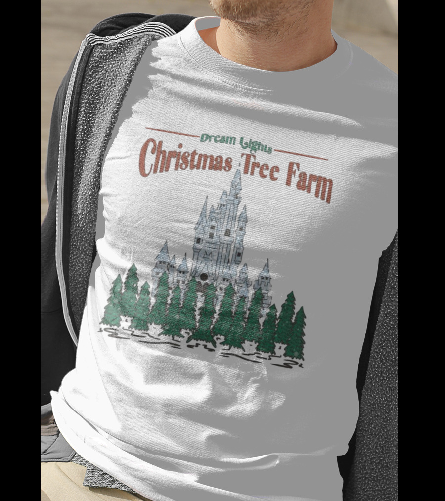 Dream Lights Christmas Tree Farm Castle T-Shirt