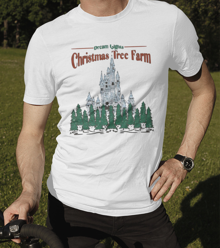 Dream Lights Christmas Tree Farm Castle T-Shirt