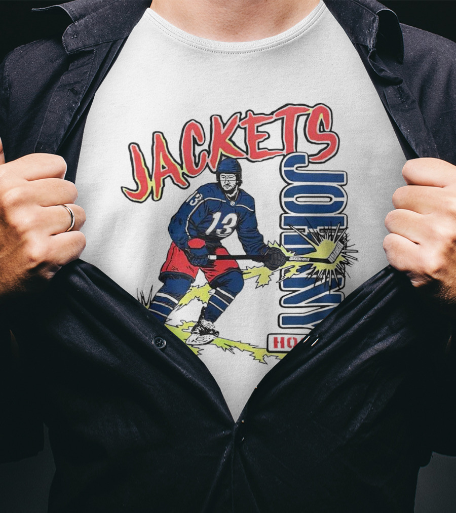 Jackets Johnny Gaudreau Hockey T-Shirt