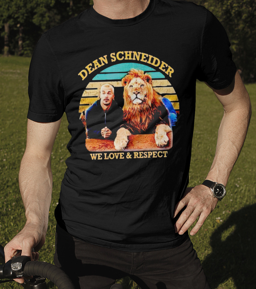 Dean Schneider We Love And Respect Lion T-Shirt