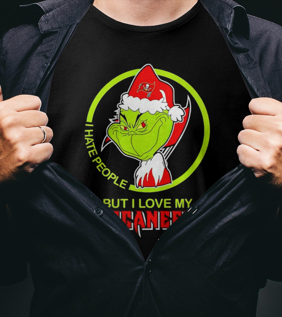 Grinch I Hate People But I Love My Buccaneers T-Shirt