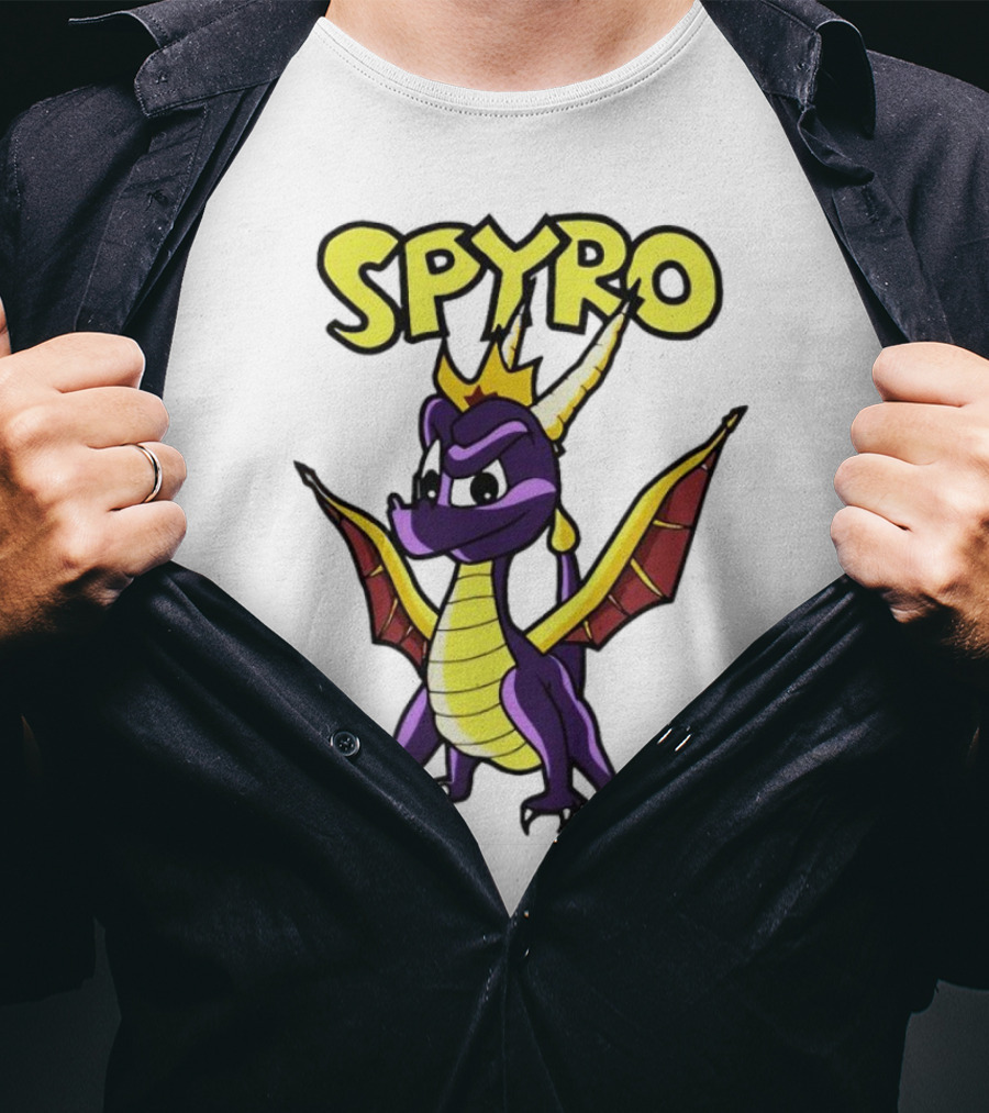 SPYRO The Dragon Hero With Crown And Wings T-Shirt