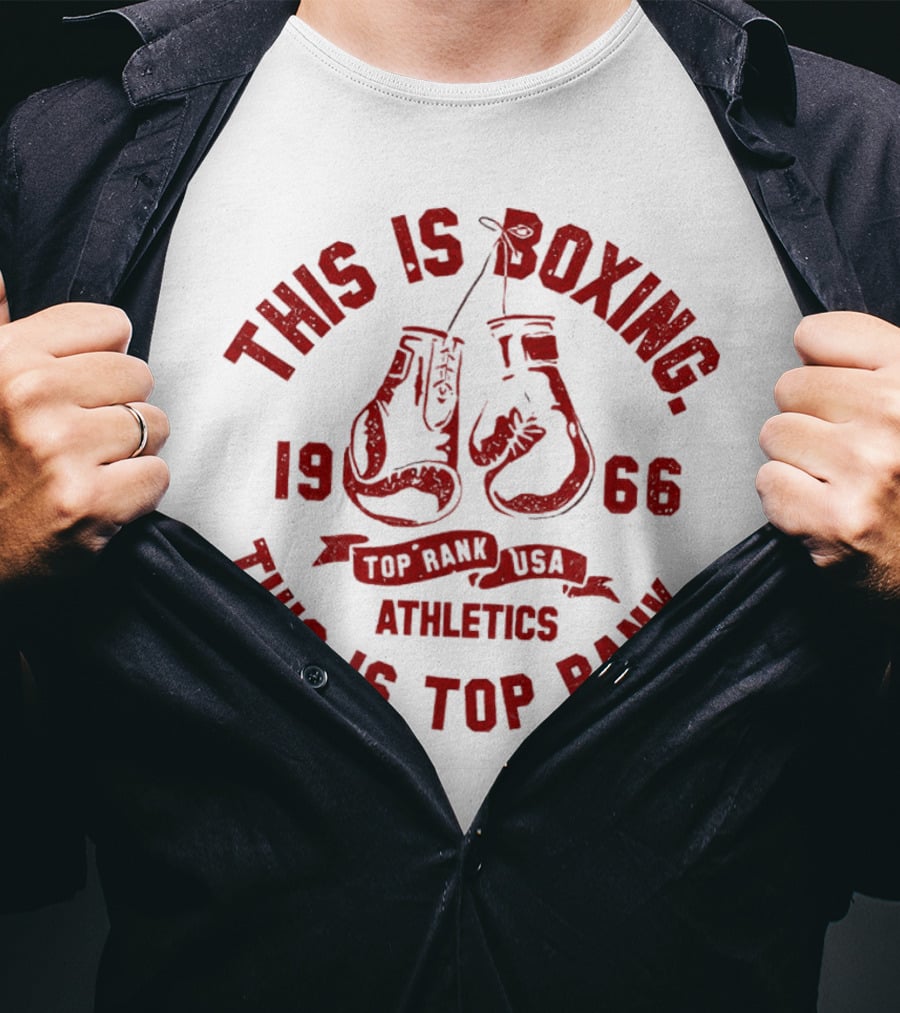 This Is Boxing 1966 Top Rank USA Athletics T-Shirt