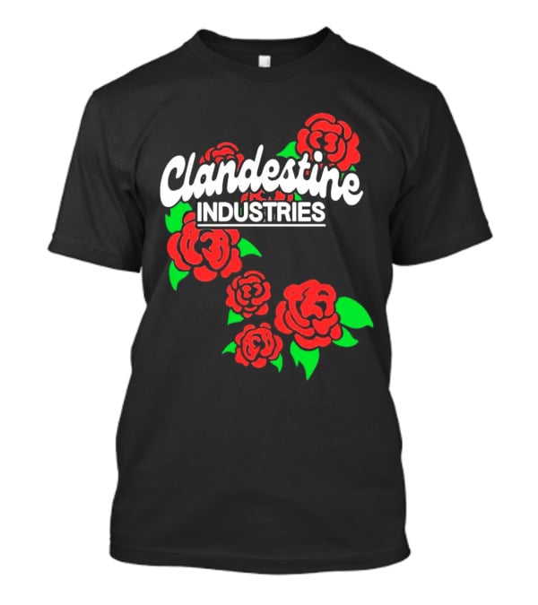 Clandestine Industries Intricate Brand Of Roses T-Shirt