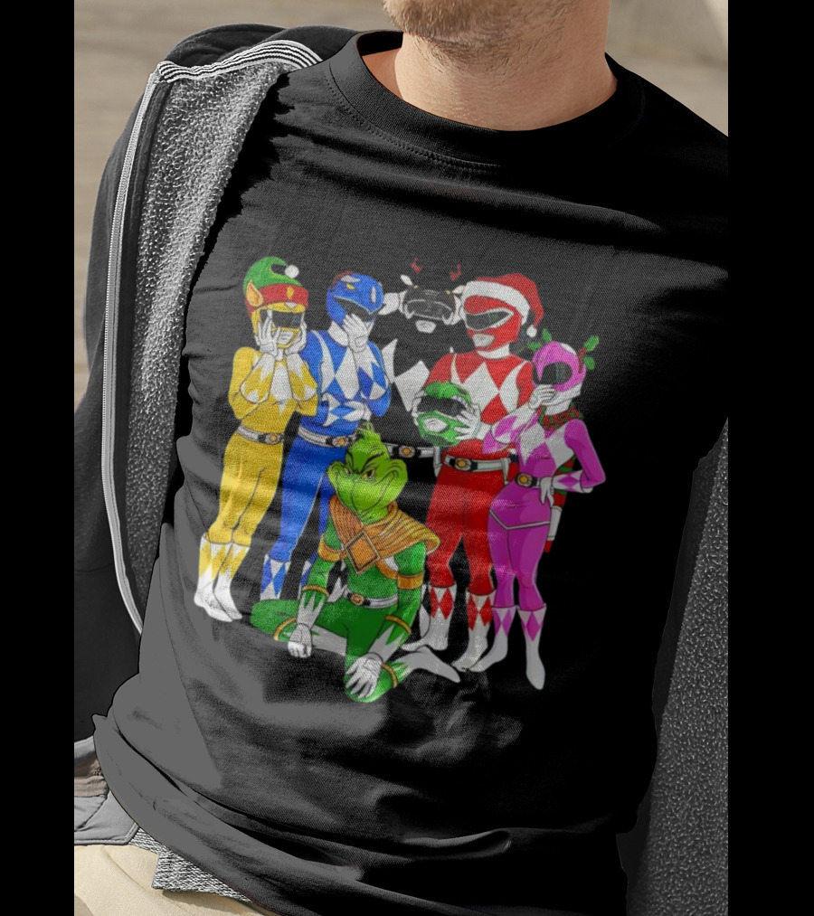 Grinch Rangers Christmas Power T-Shirt