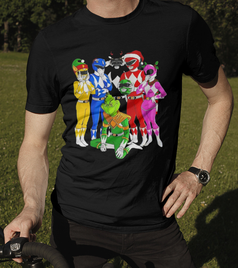 Grinch Rangers Christmas Power T-Shirt