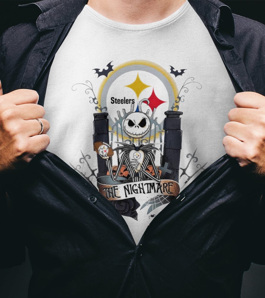 Jack Skellington Steelers The Nightmare T-Shirt