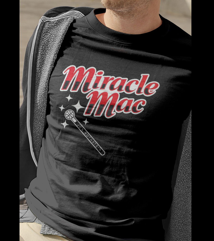 Miracle Mac Jon Rothstein Basketball Microphone Stars T-Shirt