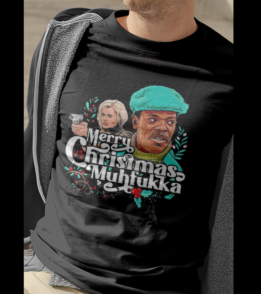 Merry Christmas Muhfukka Movie Character Holiday T-Shirt
