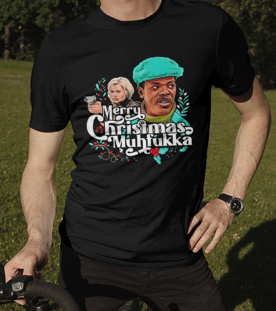 Merry Christmas Muhfukka Movie Character Holiday T-Shirt