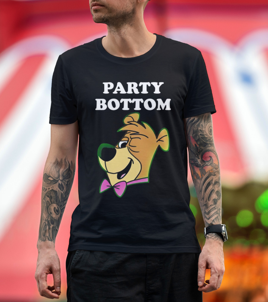 Party Bottom Yogi Bear Retro Bow Tie T-Shirt