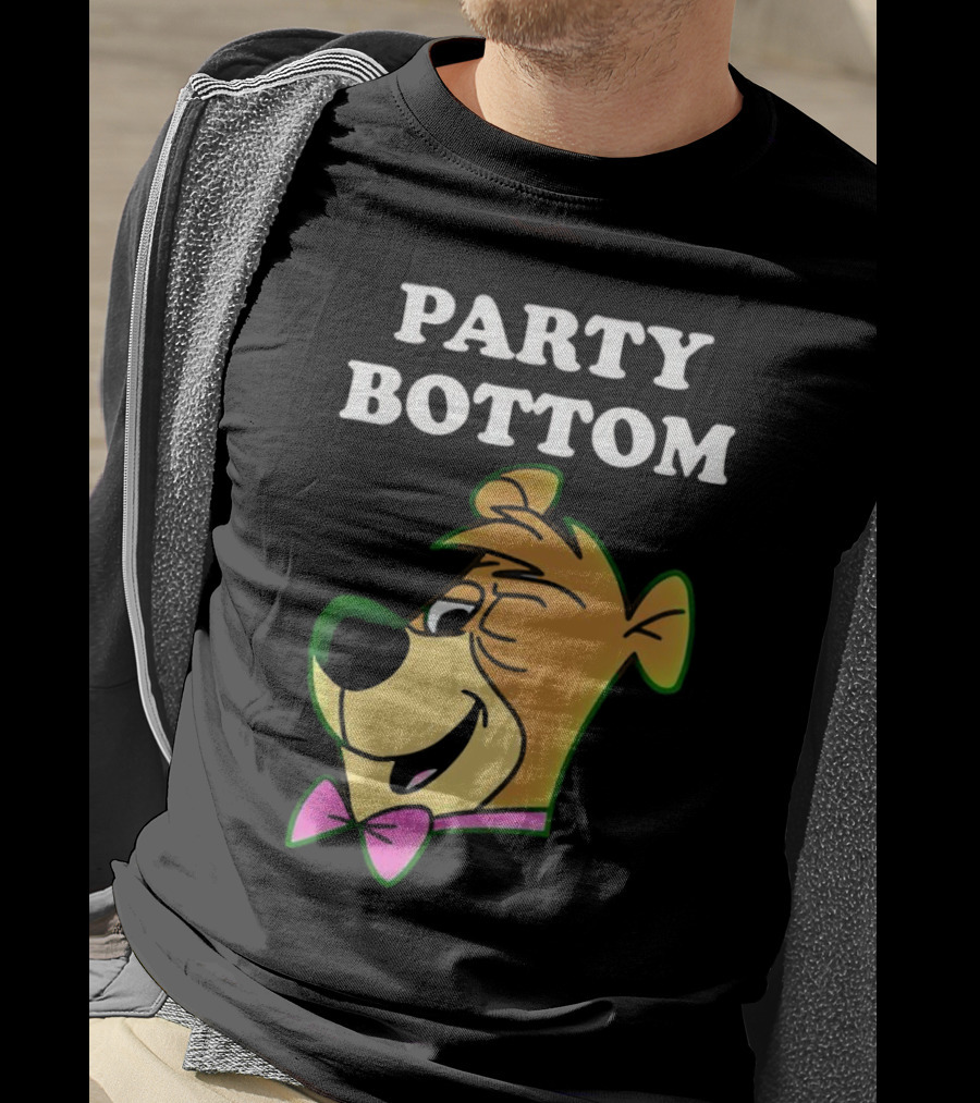 Party Bottom Yogi Bear Retro Bow Tie T-Shirt
