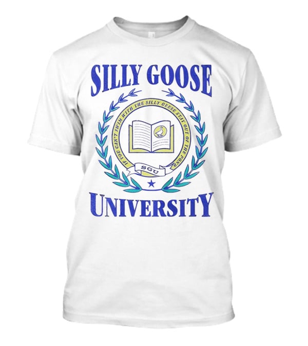 Silly Goose University Educated With The Silly Goose Stay Out Of The Pond T-Shirt