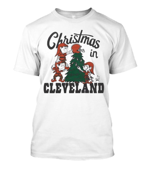Christmas In Cleveland Browns T-Shirt