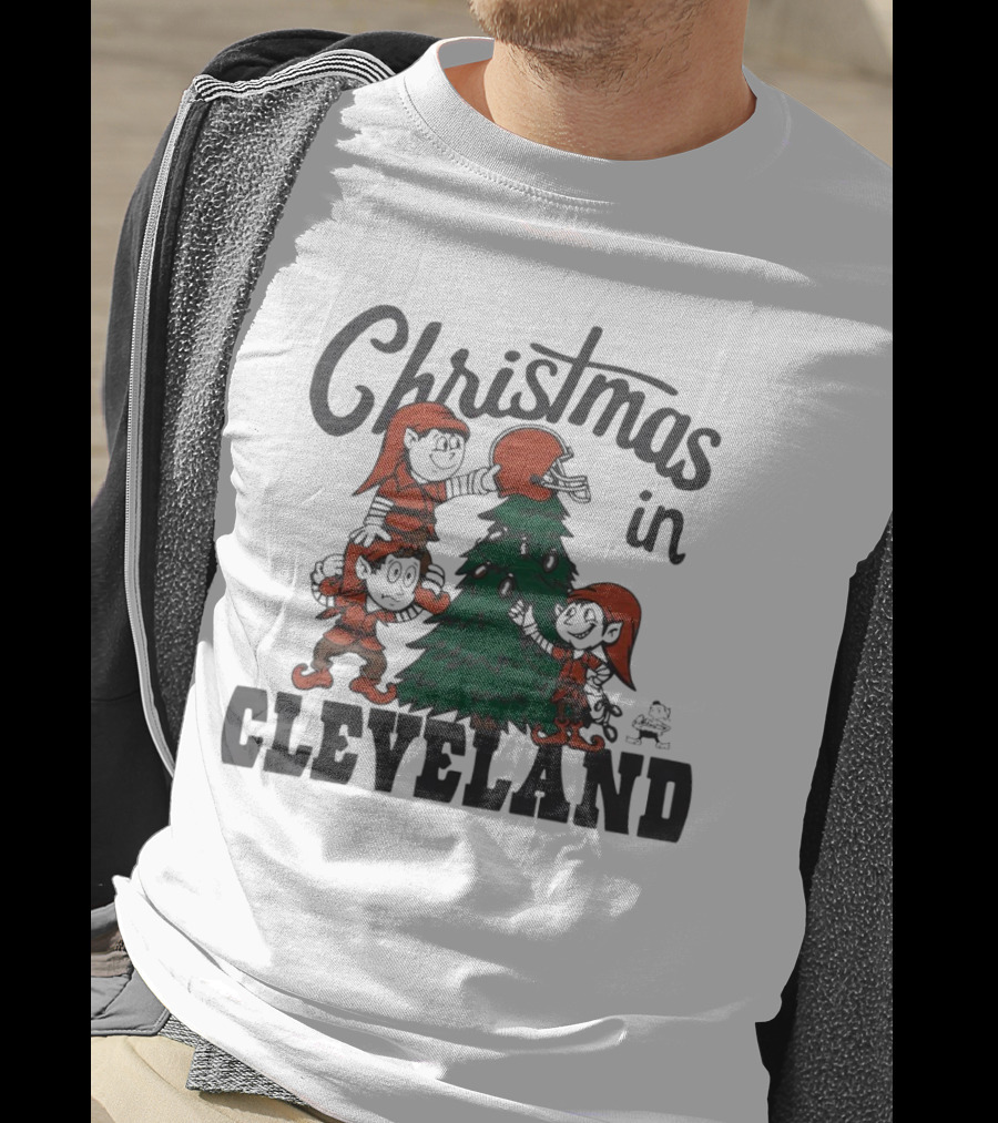Christmas In Cleveland Browns T-Shirt