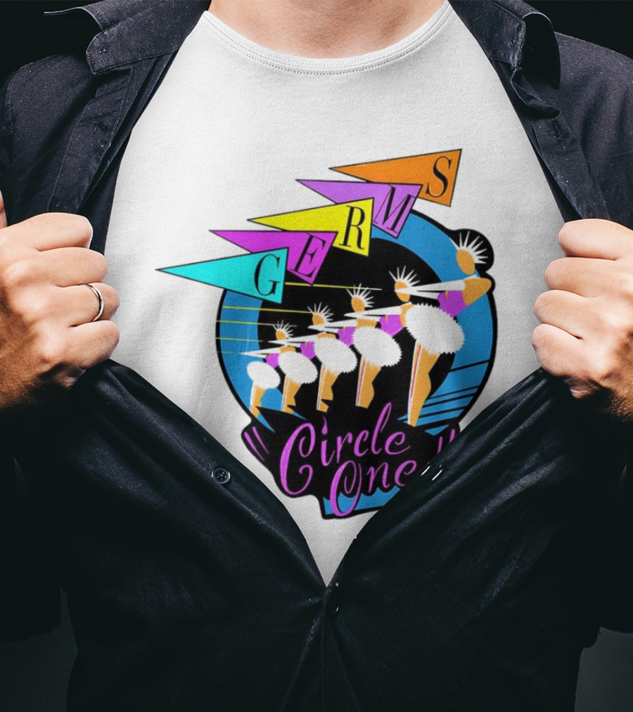 Germs Circle One Ballerina Silhouette Retro T-Shirt