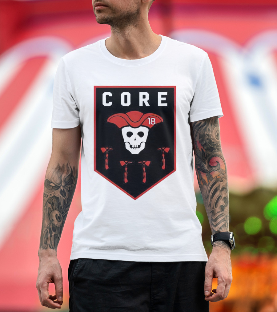 CORE Pirate Skull 18 Emblem T-Shirt
