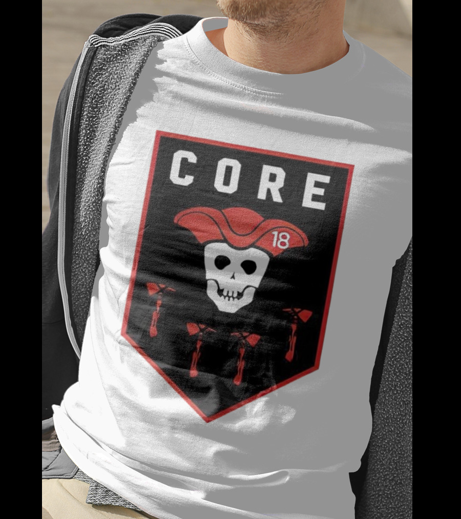 CORE Pirate Skull 18 Emblem T-Shirt