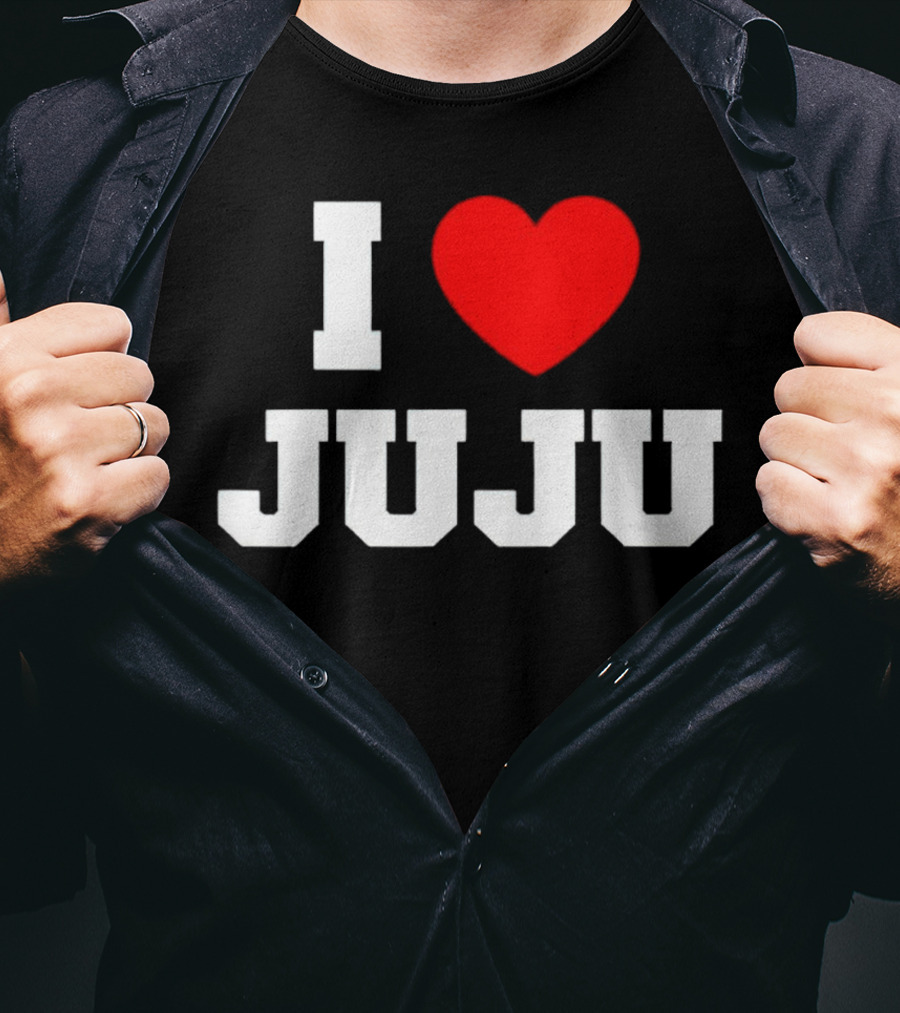 I Love Juju Red Heart T-Shirt