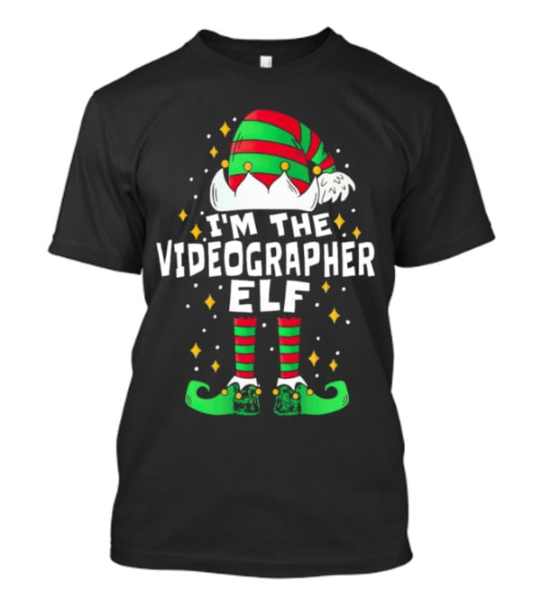 I'm The Videographer Elf Christmas Holiday Costume T-Shirt