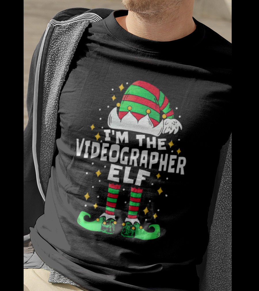 I'm The Videographer Elf Christmas Holiday Costume T-Shirt
