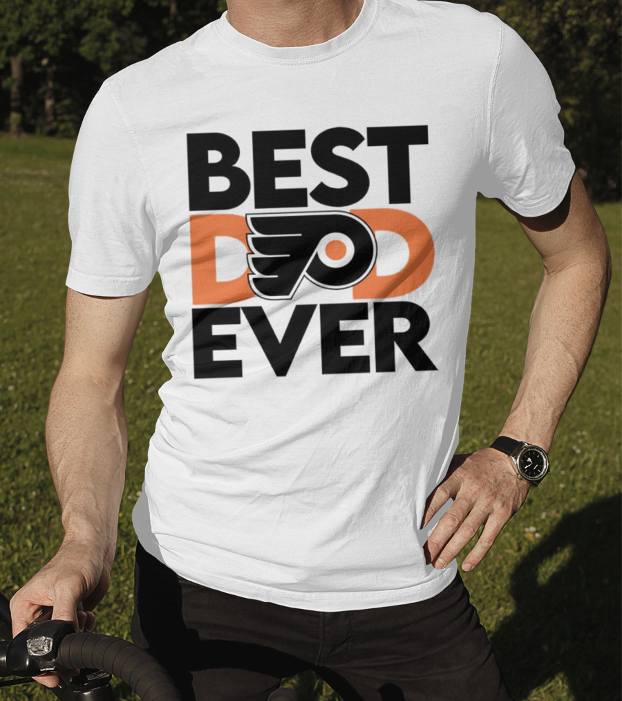 Philadelphia Flyers Logo Best Dad Ever NHL T-Shirt